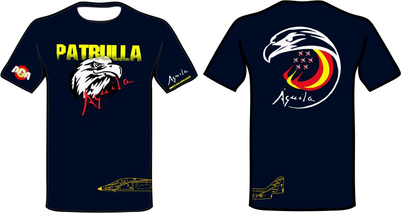 Camiseta Patrulla Águila azul marino